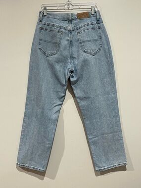 Vtg Riders By Lee Mom Jeans Womens 12P High Rise Light Wash 90s